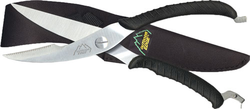 OUTDOOR EDGE GAME SHEARS - 3.5" S/S BLACK W/NYLON SHEATH — view 1