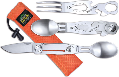 OUTDOOR EDGE CHOWPAL MEALTIME - MULTITOOL W/KNIFE & ORNG POUCH — view 1