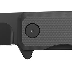 Outdoor Edge PL2C Peleus  3.10" Folding Clip Point Plain Black Oxide 8Cr13MoV SS Blade G10 Handle