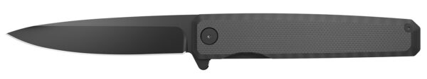 Outdoor Edge PL2C Peleus  3.10" Folding Clip Point Plain Black Oxide 8Cr13MoV SS Blade G10 Handle — view 1