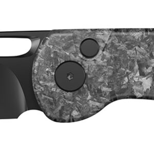 Outdoor Edge KN1C Kaytan  3.30" Drop Point Plain Black Oxide 8Cr13MoV SS Blade Carbon Fiber Handle