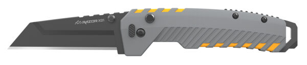 Outdoor Edge XDS230AC Razor XD2  3" Folding Plain 420J2 SS Blade Gray/Yellow — view 1