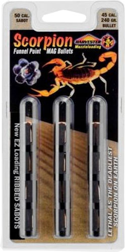 HARVESTER SCORPION 50 CAL - 240GR .451 POLY TIP SABOT 12PK — view 1