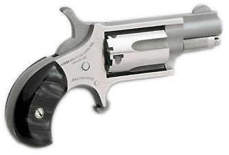 NORTH AMERICAN ARMS MINI 22LR REV 1-1/8 SS BLK PRL — view 1