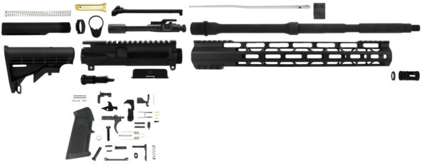 TacFire SSRK556LPK Lower Parts Kit Unassembled Rifle Kit 223 Rem/5.56x45mm NATO AR Platform  Aluminum 1/2"-28 tpi — view 1