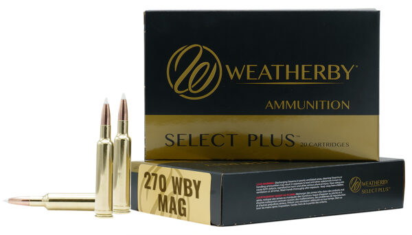 Weatherby N270150PT Select Plus  270WthbyMag 150gr Nosler Spitzer Partition 20 Per Box/10 Case — view 1