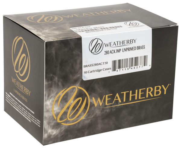 Weatherby BRASS280ACT50 Unprimed Cases  280ACKLEY Rifle Brass 50/Box — view 1