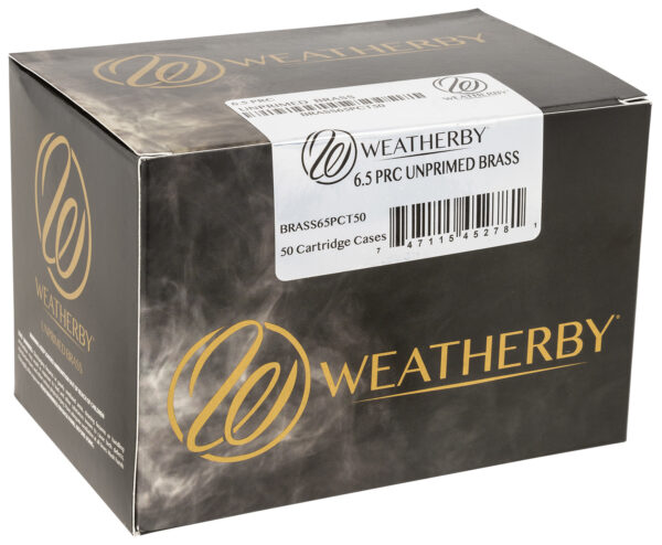 Weatherby BRASS65PCT50 Unprimed Cases  6.5PRC Rifle Brass 50/Box — view 1