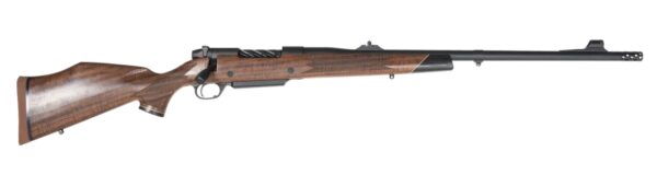 Weatherby MFT01N460WR6B Mark V Frontier Full Size 460 WBY Mag 3+1 24" + 2" Graphite Black Cerakote Threaded Barrel, Graphite Black Cerakote Steel Drilled & Tapped Receiver, Oiled Walnut Monte Carlo St — view 1