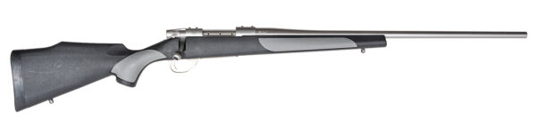 Weatherby  Vanguard Weatherguard Full Size 25-06 Rem 5+1 24" Satin Threaded Barrel, Satin Stainless Steel Drilled & Tapped Receiver, Black/Gray Weatherguard Stock — view 1