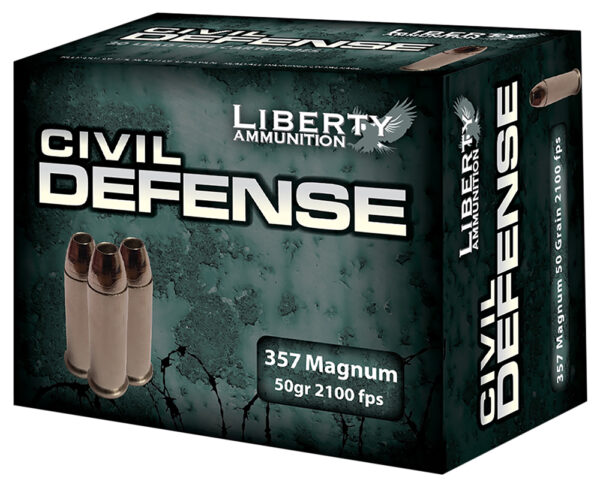 Liberty Ammunition LACD357030 Civil Defense  357Mag 50gr Lead Free Fragmenting Hollow Point 20 Per Box/50 Case — view 1