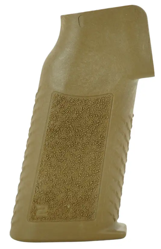 AMEND2 PISTOL GRIP ENHANCED 2 COYOTE BROWN NO BEAVERTAIL OR GRIP SCREW ( 100 PER CASE ) — view 1