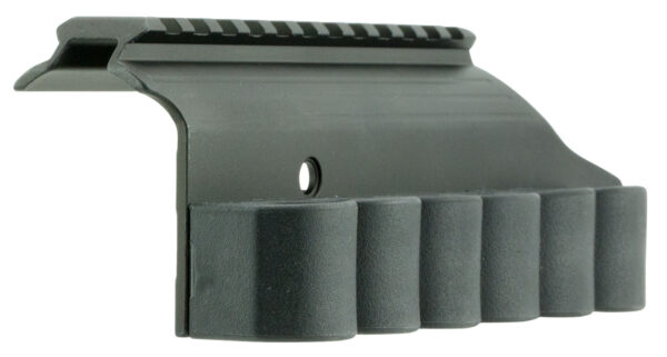 TacStar 1081029 SideSaddle Rail Mount Mossberg 500/590 12 Gauge 6rds Black Aluminum — view 1