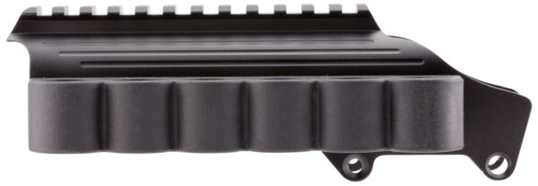 TacStar 1081035 Sidesaddle Rail Mount  Remington 870/1100/1187 12 Gauge 6rds Black Polymer w/Aluminum Mounting Plate — view 1