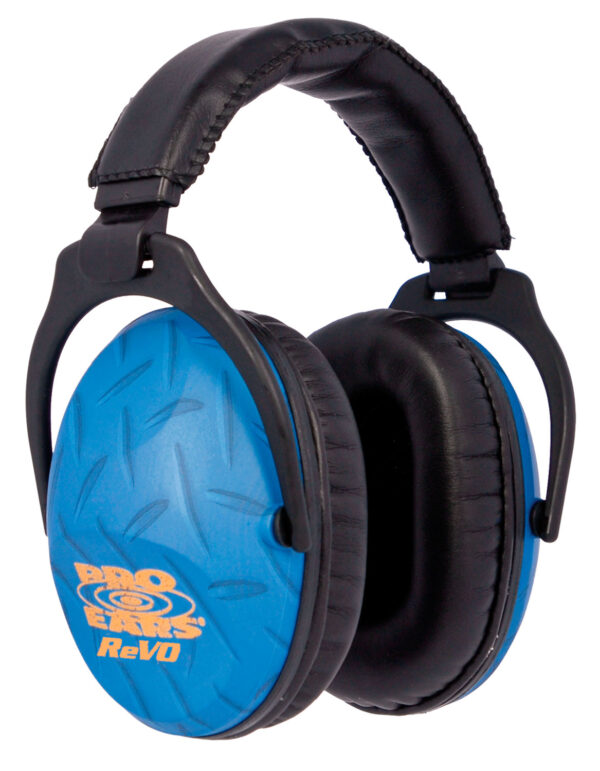 Pro Ears PE26UY010 ReVO Passive Muff 26 dB Over the Head Black w/Blue Diamond Plate Pattern Youth 1 Pair — view 1