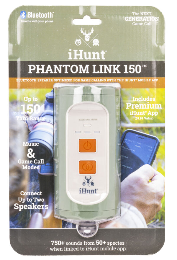 iHunt IHP150 Phantom Link 150 Bluetooth Speaker Optimized For Game Calling w/iHunt Mobile App, Waterproof, 750 Preloaded Calls — view 1