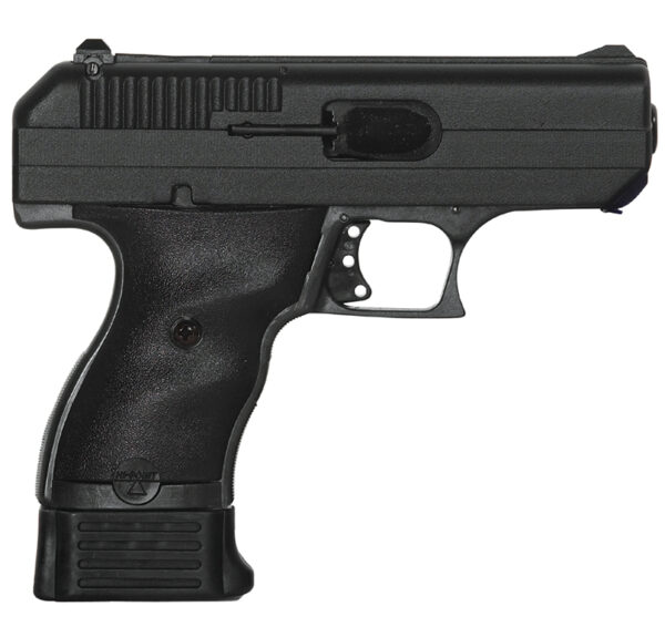 9mm 3.5" Blk As Poly w/Leather Holster / — view 1