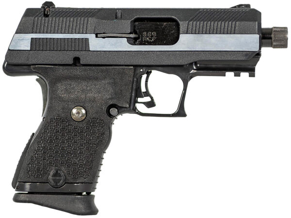 Hi-Point YC380CFRDCT YC380 w/Red Dot 380 ACP 10+1 3.93" Black Threaded Barrel, Black/Chrome Serrated Steel Slide, Black Polymer Frame w/Picatinny Rail, Black Plastic Grip, Crimson Trace Red Dot — view 1