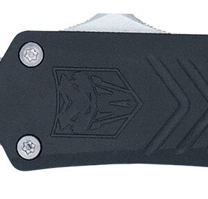 CobraTec Knives SBLKFSXGEN3DNS FS-X Gen III Small 2.75" OTF Drop Point Plain Stonewashed D2 Steel Blade, 3.88" Aluminum Handle