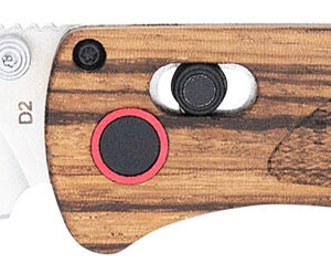 CobraTec Knives CTZWDBLDNS Bar Lock  3" Folding Plain Satin D2 Steel Blade, 4.25" Zebrawood Handle
