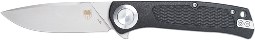 COBRATEC EDC SCOUT BUTTON LOCK - 3.12" BLACK STAINLESS STEEL — view 1