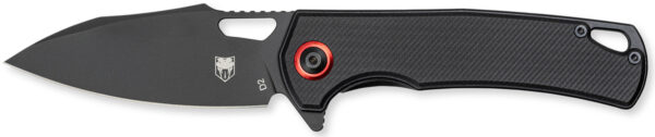 CobraTec Knives CTWOLVERINEG10 Wolverine  3.13" Folding Drop Point Plain Black Stonewashed D2 Steel Blade, 4.25" Black Textured G10 Scales Handle — view 1