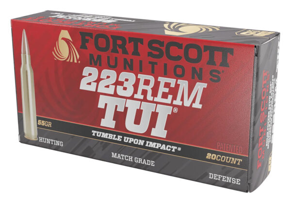 Fort Scott Munitions 223055SCV Tumble Upon Impact (TUI)  223Rem 55gr Solid Copper Spun 20 Per Box/25 Case — view 1