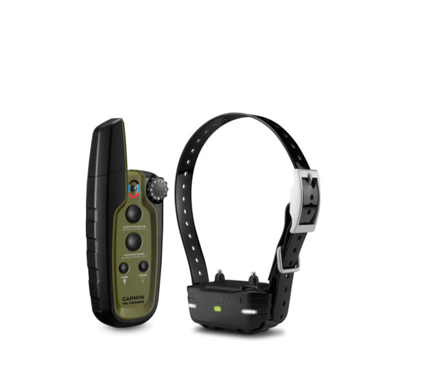 Garmin 0100120500 Sport Pro System Bundle Handheld Green w/BarkLimiter, LED Beacon Lights, 1-Hand Operation, Water-Resistant Rechargeable Li-ion; Collar Up to 3 Dogs .75 Mile Range — view 1