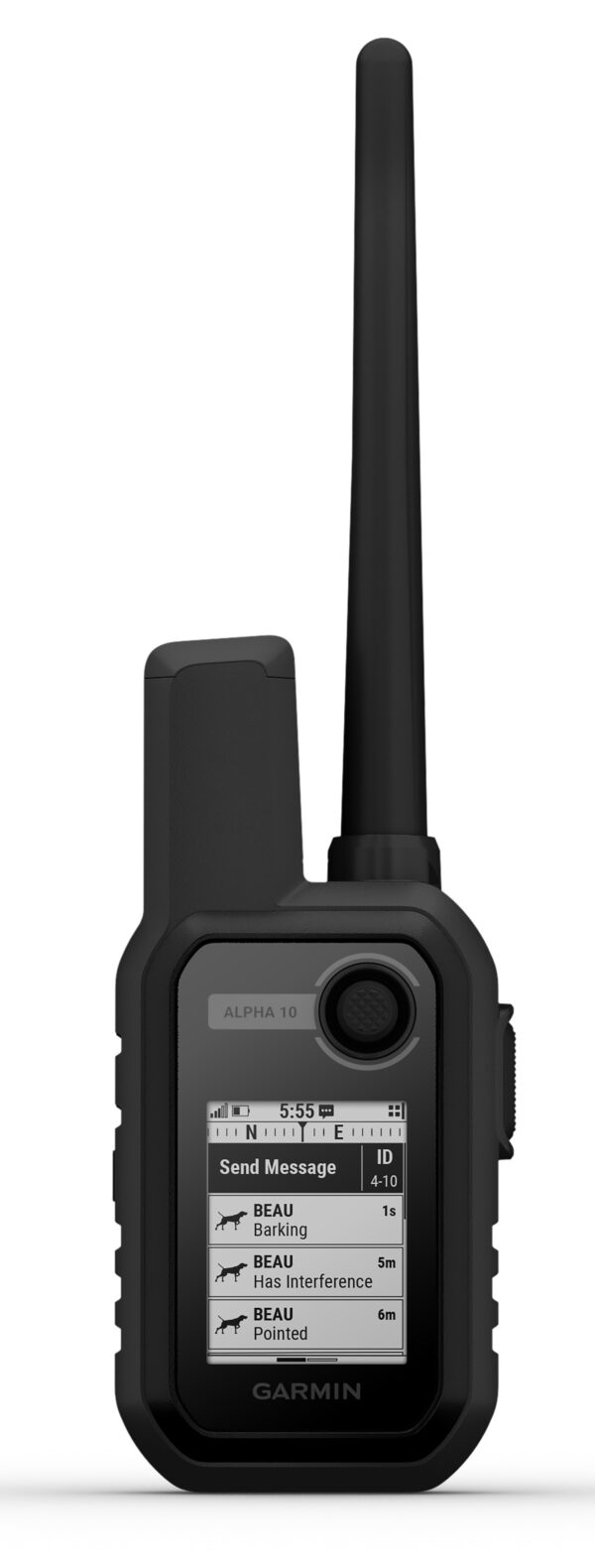 Garmin 0100229050 Alpha 10 Dog Tracker/Trainer 10 Handheld Internal Rechargeable Li-ion Battery Bluetooth/ANT+ GPS Yes — view 1