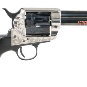 Pietta PFI45PR434BP 1873 Great Western II Pendleton Round?Up 45 Colt (Long Colt) 4.75" Blued Engraved Barrel & Cylinder, Ultra Black Engraved Grip, Exposed Hammer
