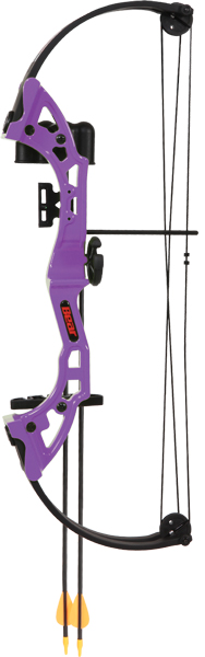 BEAR ARCHERY YOUTH COMPOUND - BOW BRAVE RH PURPLE AGE 8+ — view 1