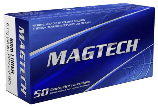 Magtech 9D Range/Training  9mmLuger 95gr Jacketed Soft Point Flat 50 Per Box/20 Case — view 1