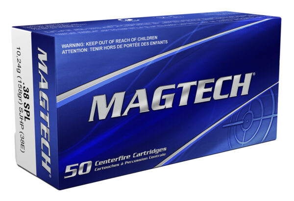 Magtech 38E Range/Training  38Special 158gr Semi Jacketed Hollow Point 50 Per Box/20 Case — view 1