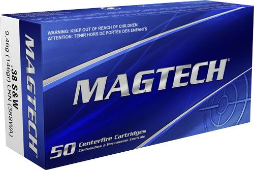 MAGTECH 38 S&W SHORT 146GR - LEAD-RN 50RD 20BX/CS — view 1