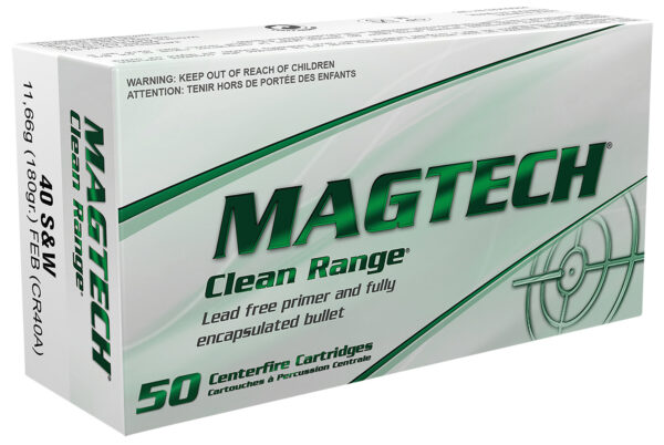 Magtech CR40A Clean Range  40S&W 180gr Fully Encapsulated Bullet Flat 50 Per Box/20 Case — view 1