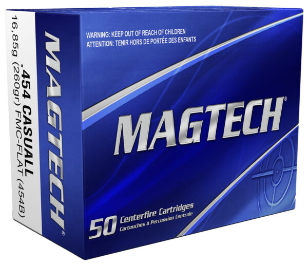 Magtech 454B Range/Training  454Casull 260gr Full Metal Jacket Flat Nose 20 Per Box/50 Case — view 1