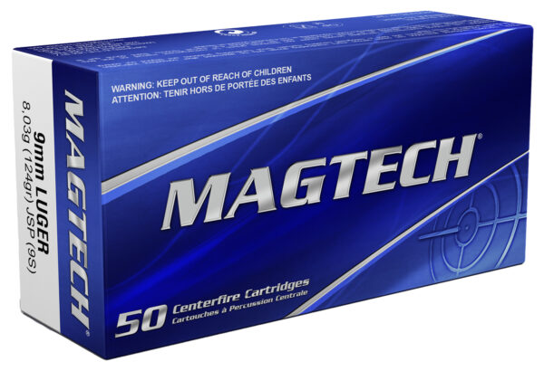 Magtech 9S Range/Training  9mmLuger 124gr Jacketed Soft Point 50 Per Box/20 Case — view 1