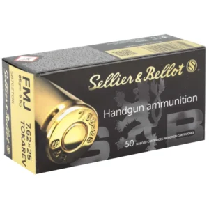 SELLIER & BELLOT AMO 7.62X25MM 85GR FMJ 50-RD ( 30 BOXES PER CASE )