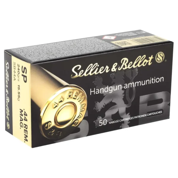 SELLIER & BELLOT AMO 44 REM MAG 240GR SP 50-RD ( 12  BOXES PER CASE ) — view 1