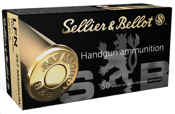Sellier & Bellot SB357L Handgun  357Mag 158gr Lead Flat Nose 50 Per Box/20 Case — view 1
