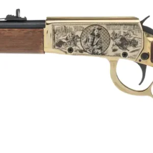 ROSSI RIO BRAVO RIL 22LR 18IN BBL PVD GOLD/DARK HW ENGRAVED BUFFALO BILL15/RD