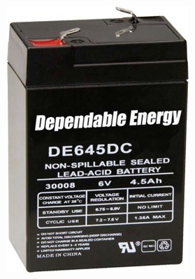 AMERICAN HUNTER BATTERY - RECHARGEABLE 6V 4.5AMP F-TAB — view 1