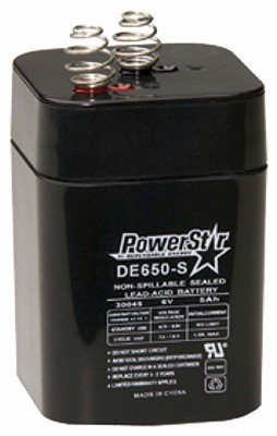 AMERICAN HUNTER BATTERY - RECHARGEABLE 6V 5AMP SPRINGTOP — view 1