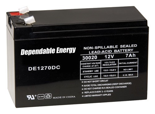 AMERICAN HUNTER BATTERY - RECHARGEABLE 12V 7AMP TAB TOP — view 1
