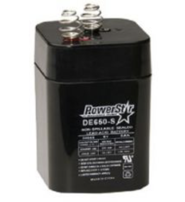 AH 6V 5AMP RECHRG SPRING BATTERY — view 1