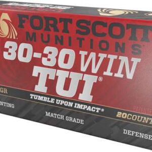 FORT SCOTT MUNITIONS LEAD FREE RIFLE AMO 30-30 WIN 130GR TUI BRASS CASE 20-RD ( 10 BOXES PER CASE )