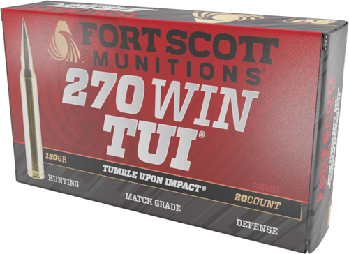 FORT SCOTT 270 WIN 130GR TUI - SOLID COPPER 20RD 10BX/CS — view 1