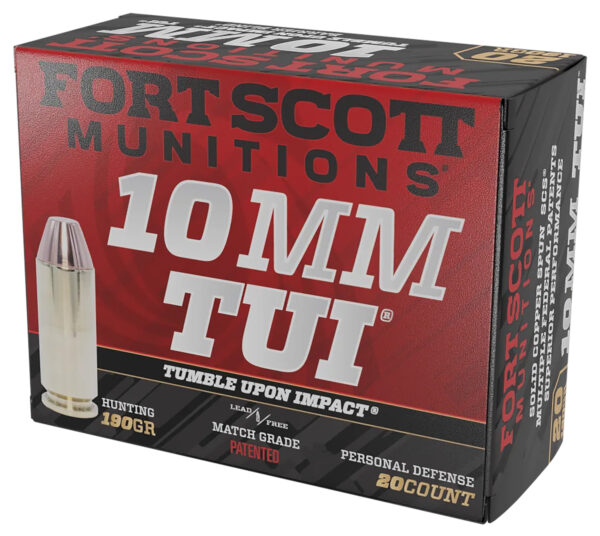 Fort Scott Munitions 10MM-190-SCV2 Claw Defense  10mm 190gr Solid Copper Spun 20 Per Box/25 Case — view 1