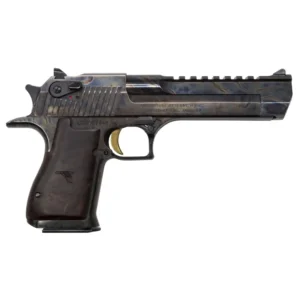 MAG RESEARCH DESERT EAGLE HGA 50 AE 6" BBL CASE HARDENED WALNUT AND RUBBER GRIPS 7/RD MAG