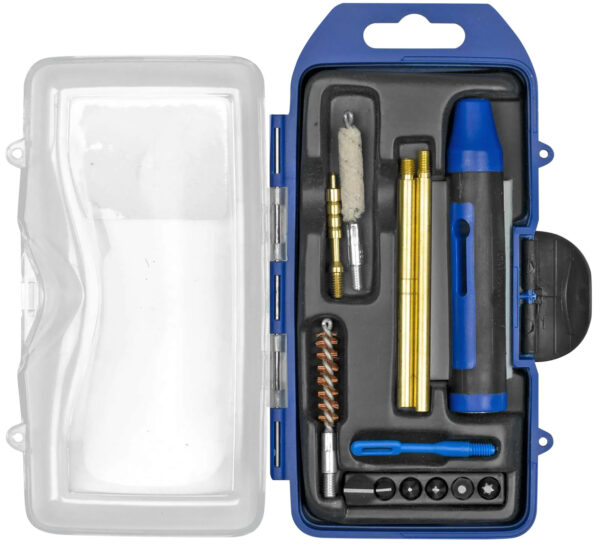 DAC GM22P GunMaster Cleaning Kit 22 Cal Pistol/14 Pieces Black/Blue — view 1